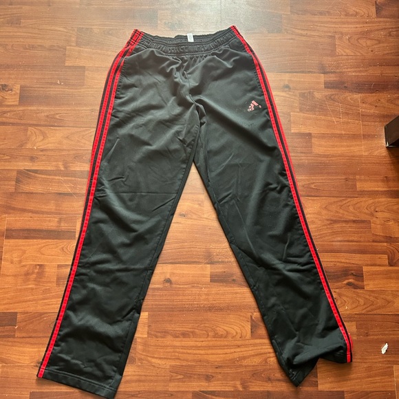 Adidas Men's Joggers with Red Accents - Picture 1 of 2